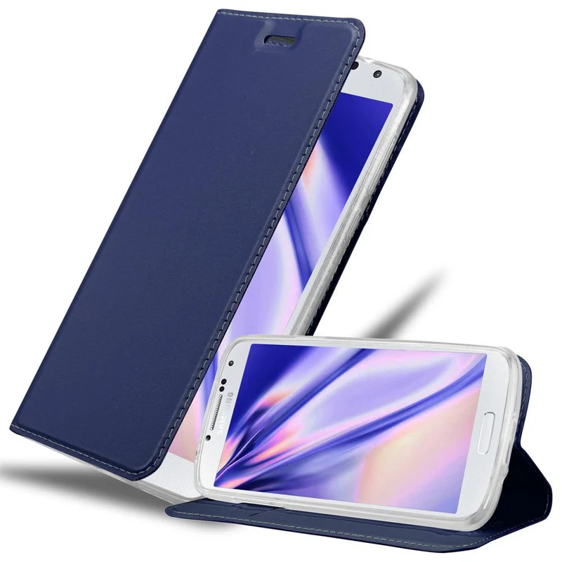 Cadorabo Hülle kompatibel mit Samsung Galaxy S4 Schutzhülle mit Magnetverschluss, Standfunktion und Kartenfach