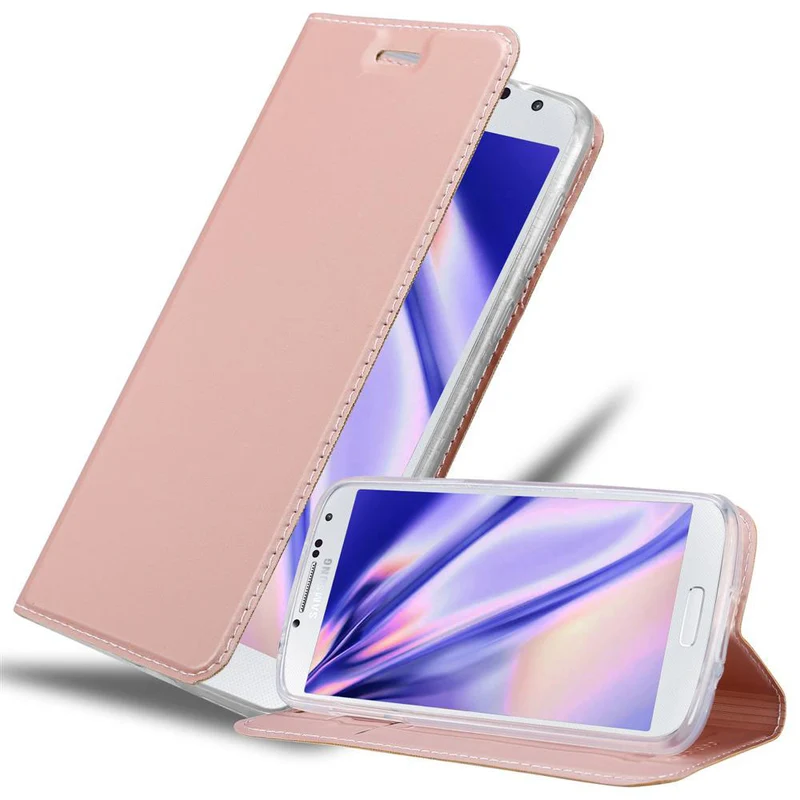 Cadorabo Hülle kompatibel mit Samsung Galaxy S4 Schutzhülle mit Magnetverschluss, Standfunktion und Kartenfach