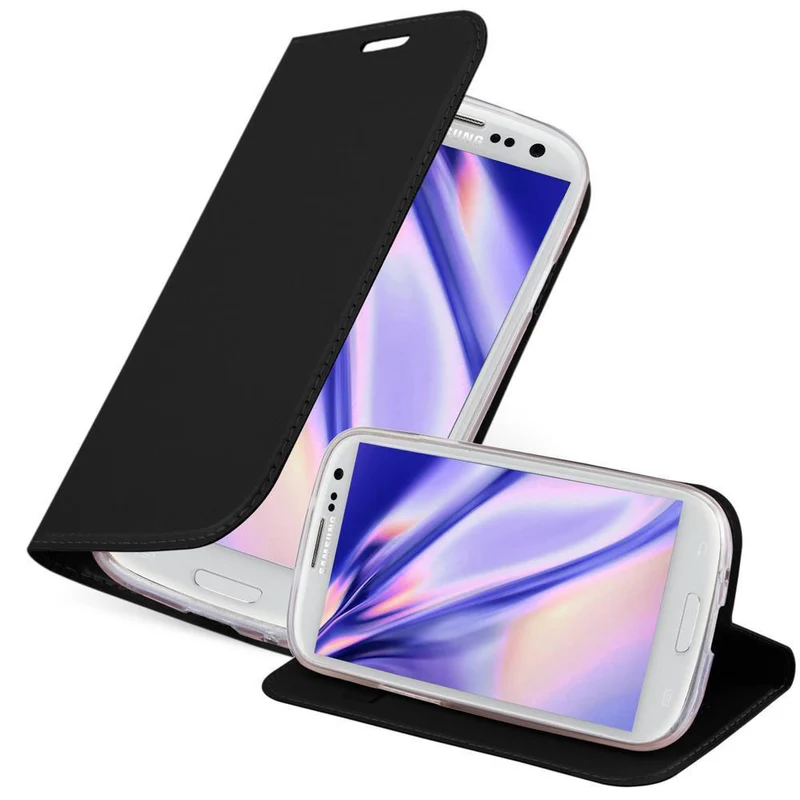 Cadorabo Hülle kompatibel mit Samsung Galaxy S3 / S3 NEO Schutzhülle mit Magnetverschluss, Standfunktion und Kartenfach
