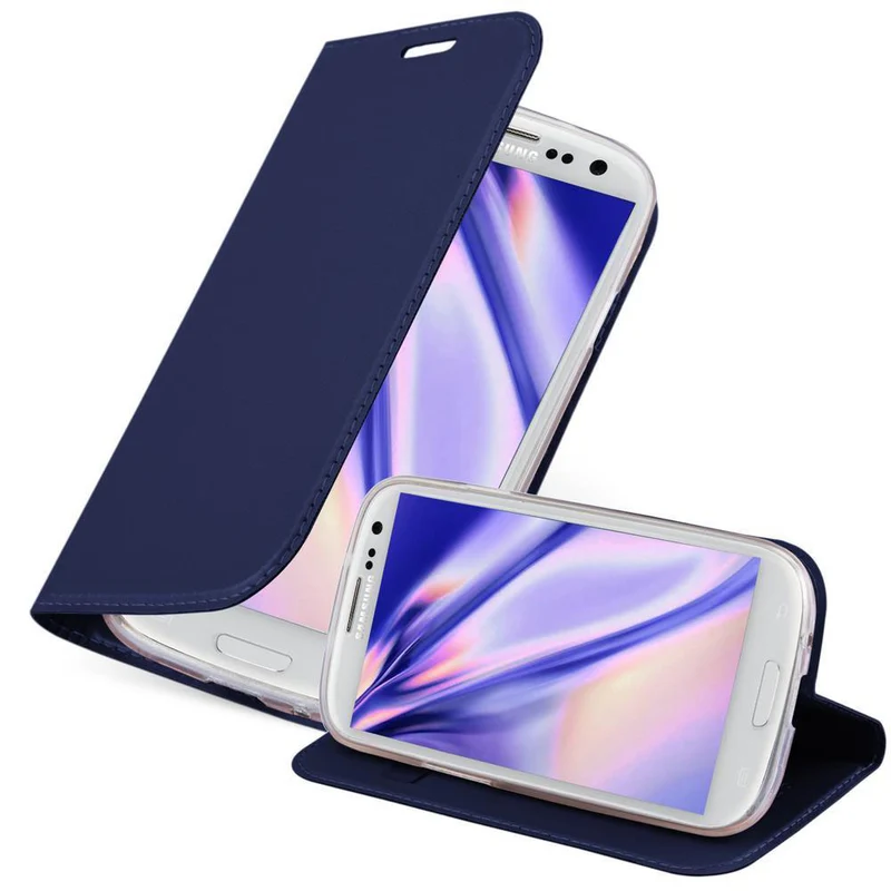 Cadorabo Hülle kompatibel mit Samsung Galaxy S3 / S3 NEO Schutzhülle mit Magnetverschluss, Standfunktion und Kartenfach