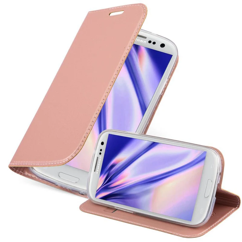 Cadorabo Hülle kompatibel mit Samsung Galaxy S3 / S3 NEO Schutzhülle mit Magnetverschluss, Standfunktion und Kartenfach