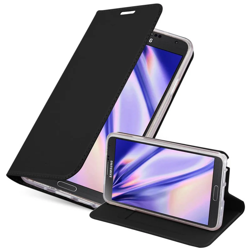 Cadorabo Hülle kompatibel mit Samsung Galaxy NOTE 3 Schutzhülle mit Magnetverschluss, Standfunktion und Kartenfach