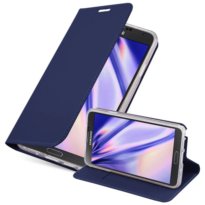 Cadorabo Hülle kompatibel mit Samsung Galaxy NOTE 3 Schutzhülle mit Magnetverschluss, Standfunktion und Kartenfach