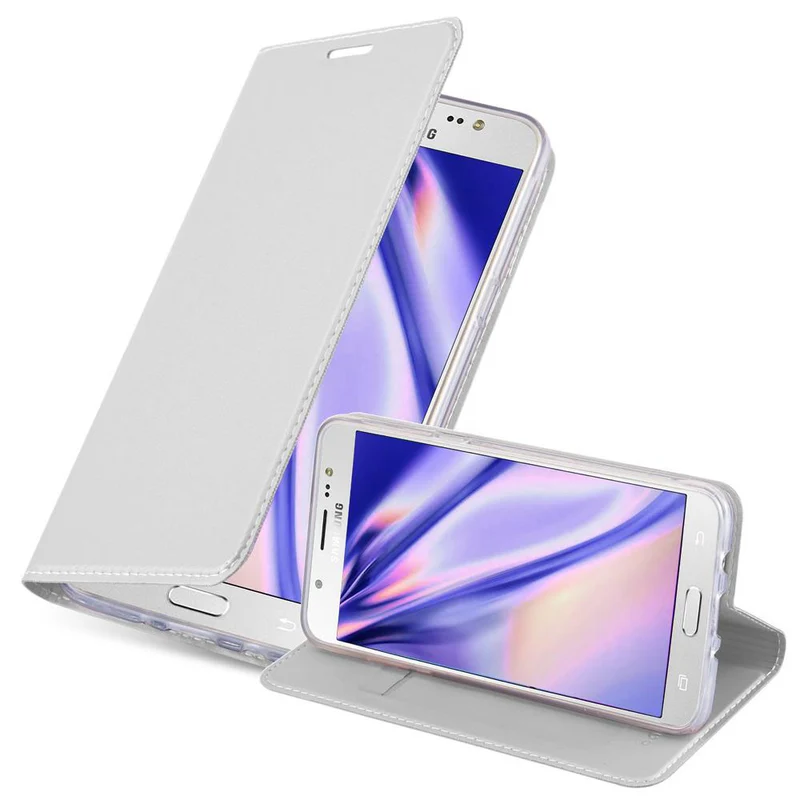 Cadorabo Hülle kompatibel mit Samsung Galaxy J5 2016 Schutzhülle mit Magnetverschluss, Standfunktion und Kartenfach