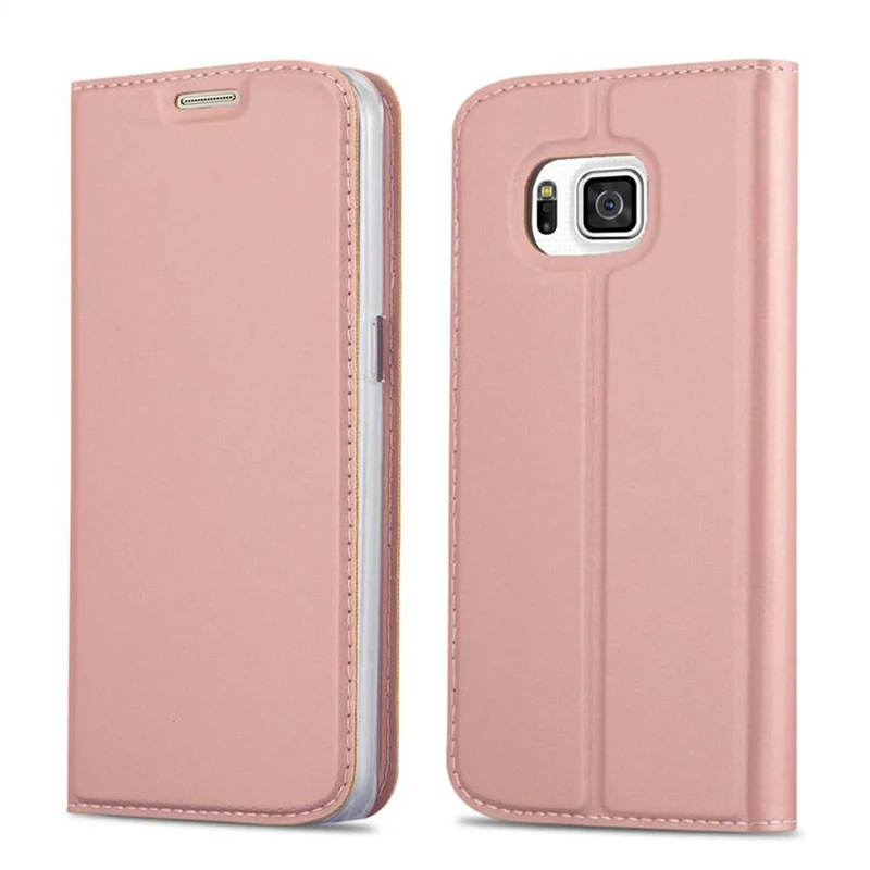 Cadorabo Hülle kompatibel mit Samsung Galaxy ALPHA Schutzhülle mit Magnetverschluss, Standfunktion und Kartenfach