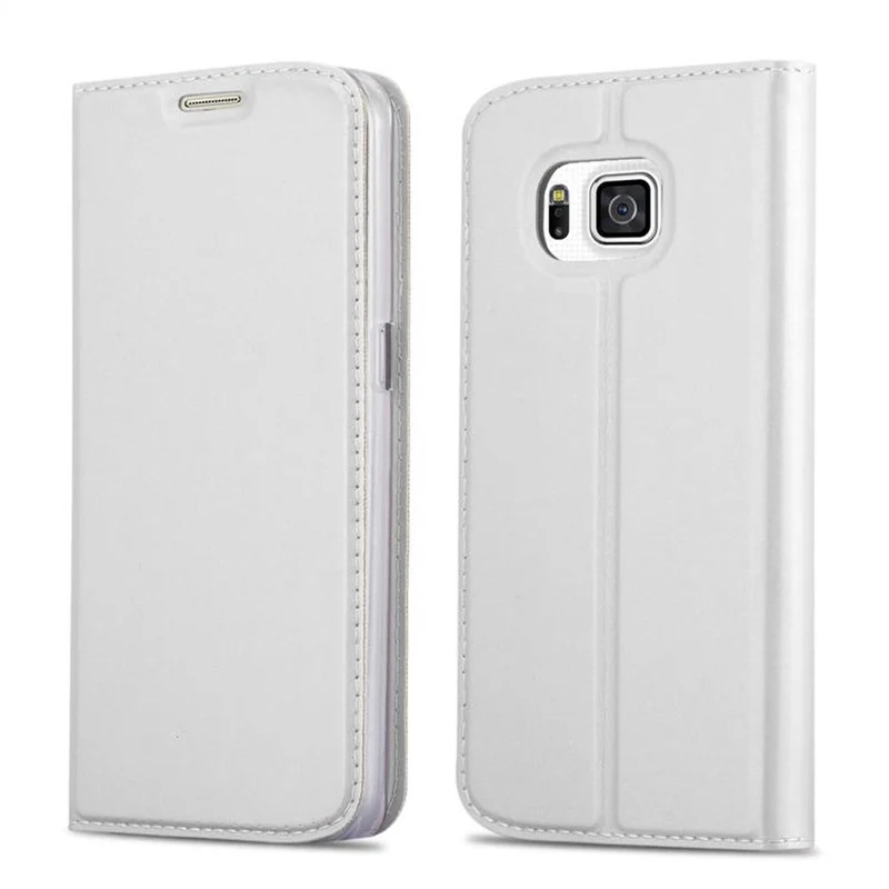 Cadorabo Hülle kompatibel mit Samsung Galaxy ALPHA Schutzhülle mit Magnetverschluss, Standfunktion und Kartenfach