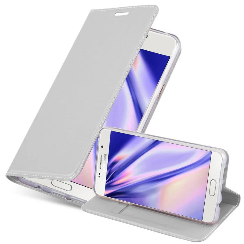 Cadorabo Hülle kompatibel mit Samsung Galaxy A5 2016 Schutzhülle mit Magnetverschluss, Standfunktion und Kartenfach