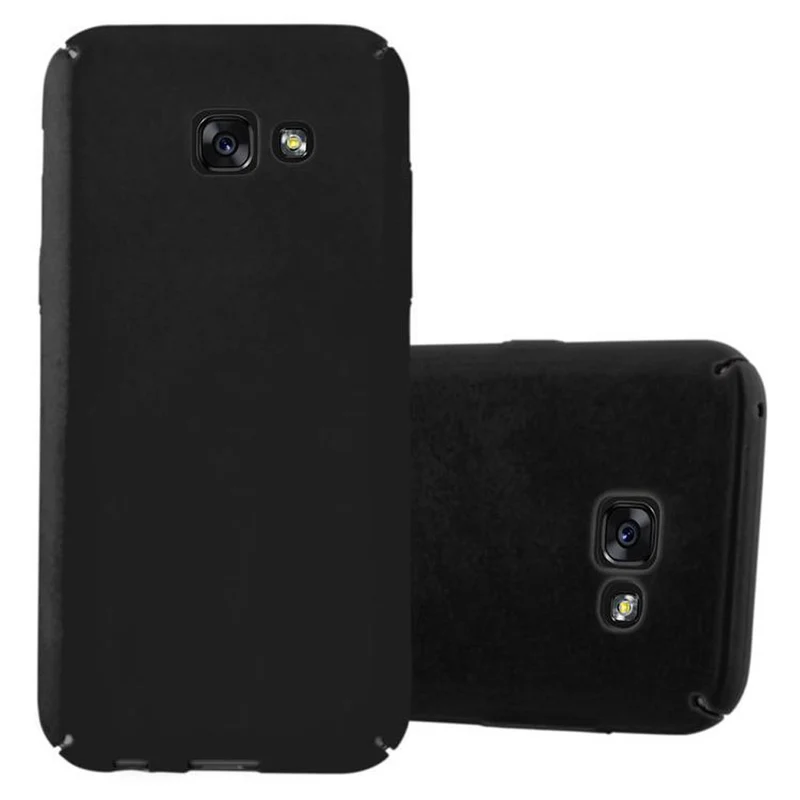 Cadorabo Hülle kompatibel mit Samsung Galaxy A3 2017 Hard Case Schutzhülle in Metall Optik gegen Kratzer und Stöße
