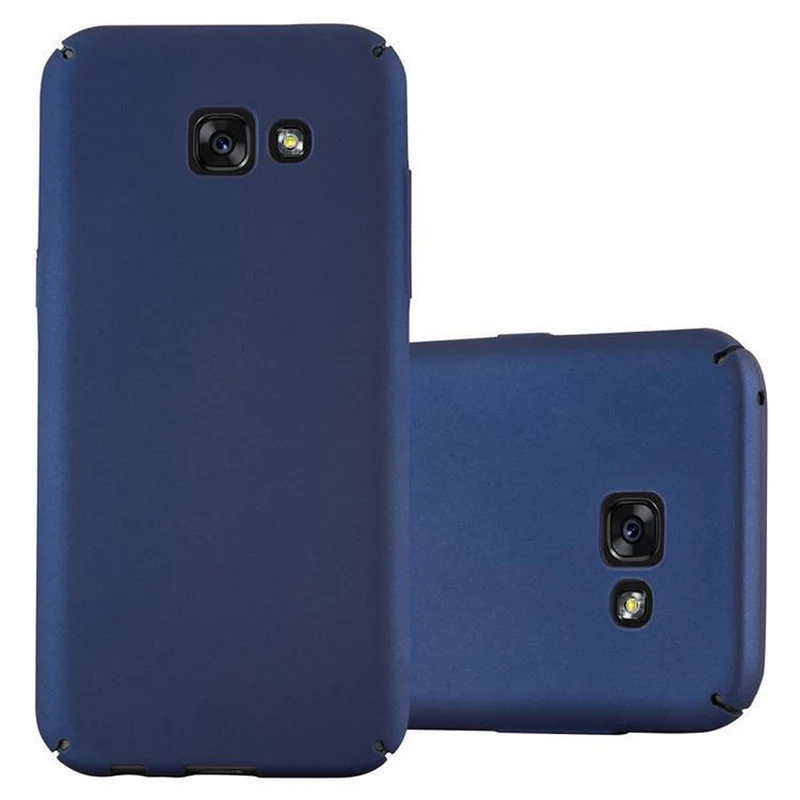 Cadorabo Hülle kompatibel mit Samsung Galaxy A3 2017 Hard Case Schutzhülle in Metall Optik gegen Kratzer und Stöße