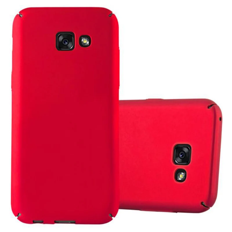 Cadorabo Hülle kompatibel mit Samsung Galaxy A3 2017 Hard Case Schutzhülle in Metall Optik gegen Kratzer und Stöße