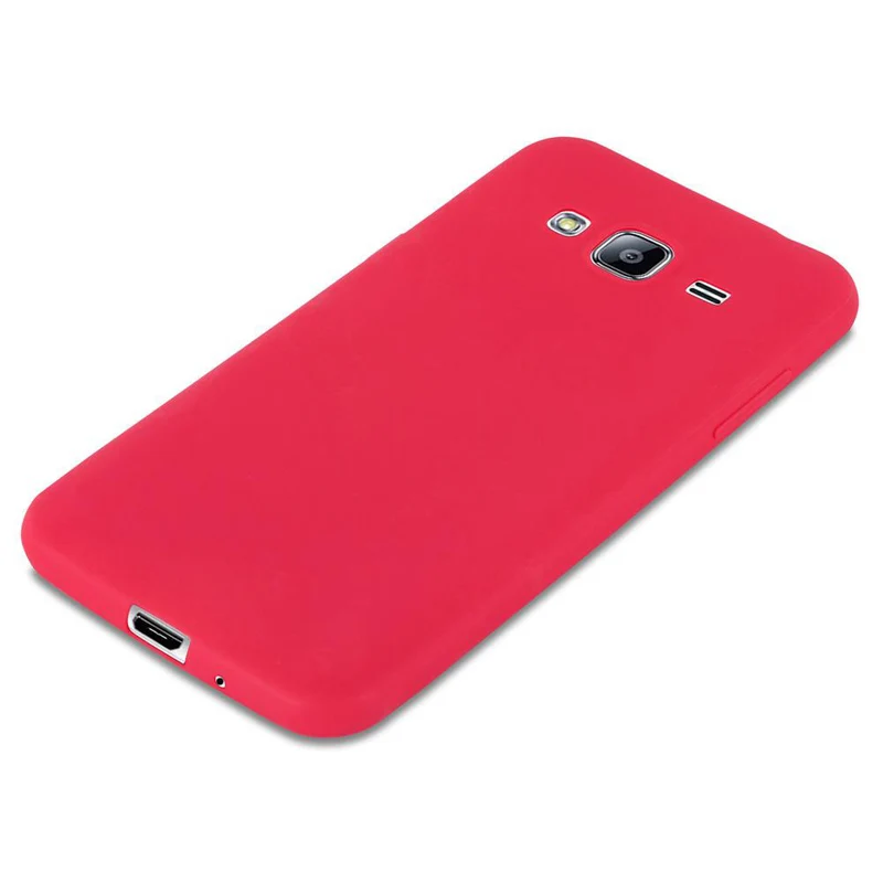 Cadorabo Hülle kompatibel mit Samsung Galaxy J3 2016 Schutzhülle aus flexiblem TPU Silikon