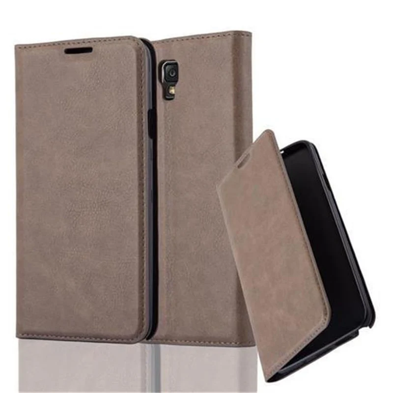 Cadorabo Hülle kompatibel mit Samsung Galaxy NOTE 3 NEO Schutzhülle mit Magnetverschluss, Standfunktion und Kartenfach