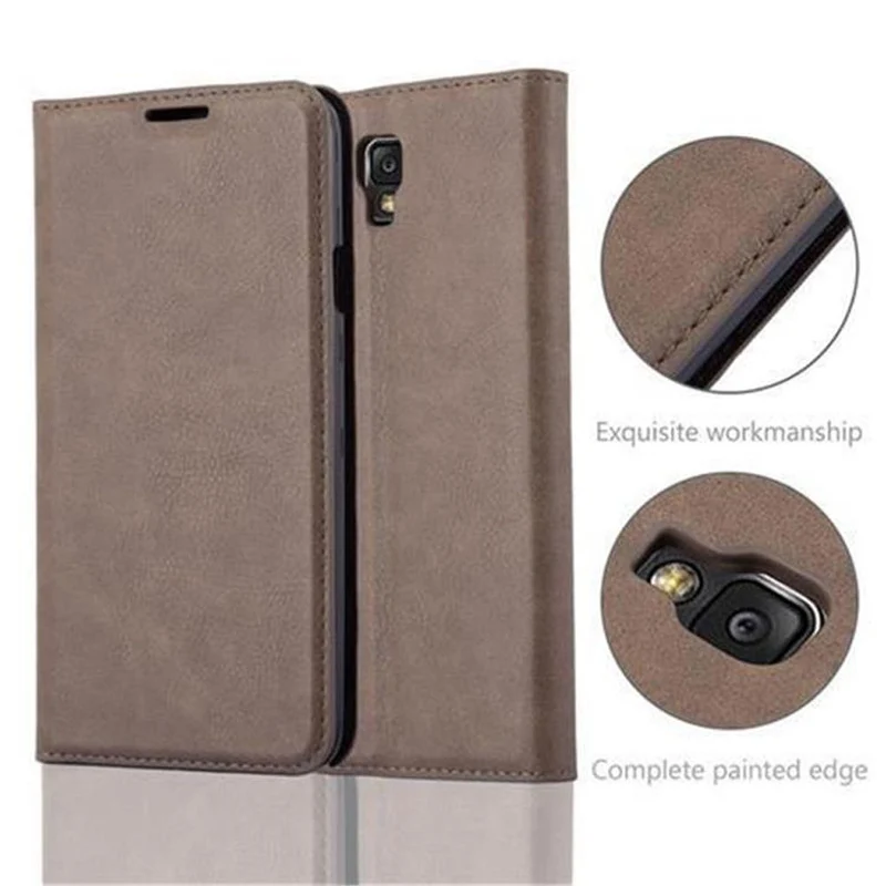 Cadorabo Hülle kompatibel mit Samsung Galaxy NOTE 3 NEO Schutzhülle mit Magnetverschluss, Standfunktion und Kartenfach