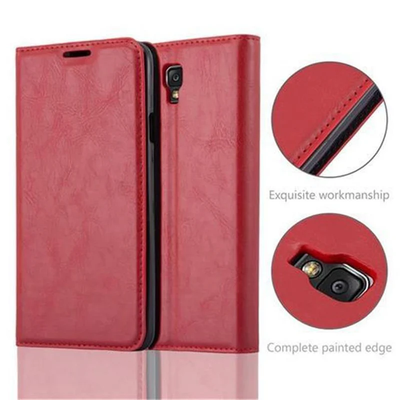 Cadorabo Hülle kompatibel mit Samsung Galaxy NOTE 3 NEO Schutzhülle mit Magnetverschluss, Standfunktion und Kartenfach