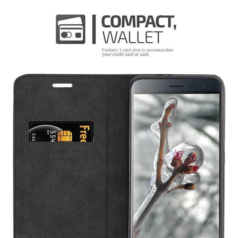 Cadorabo Hülle kompatibel mit Asus ZenFone 3 (5.5 Zoll) Schutzhülle mit Magnetverschluss, Standfunktion und Kartenfach