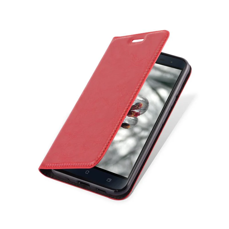 Cadorabo Hülle kompatibel mit Asus ZenFone 3 (5.5 Zoll) Schutzhülle mit Magnetverschluss, Standfunktion und Kartenfach