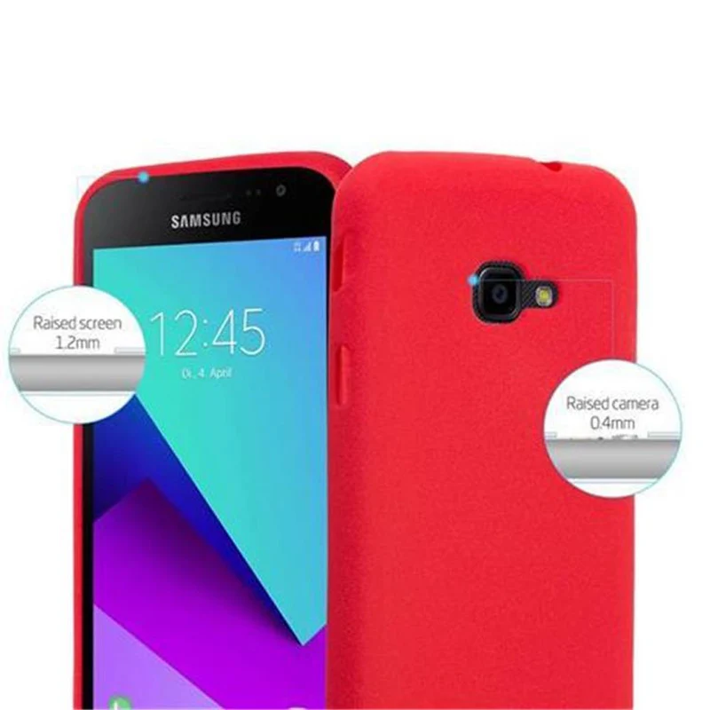 Cadorabo Hülle kompatibel mit Samsung Galaxy XCover 4 / XCover 4s Schutzhülle aus flexiblem TPU Silikon