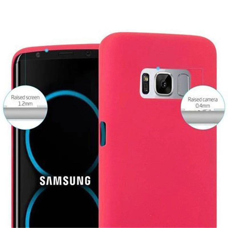 Cadorabo Hülle kompatibel mit Samsung Galaxy S8 PLUS Schutzhülle aus flexiblem TPU Silikon