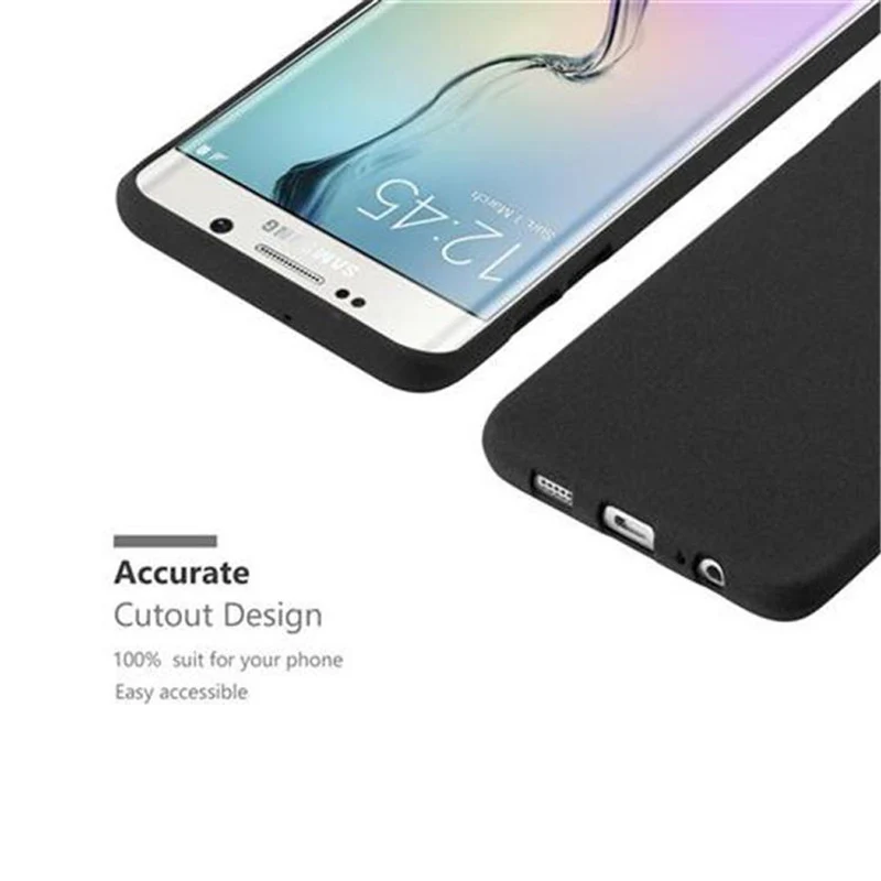 Cadorabo Hülle kompatibel mit Samsung Galaxy S6 EDGE PLUS Schutzhülle aus flexiblem TPU Silikon
