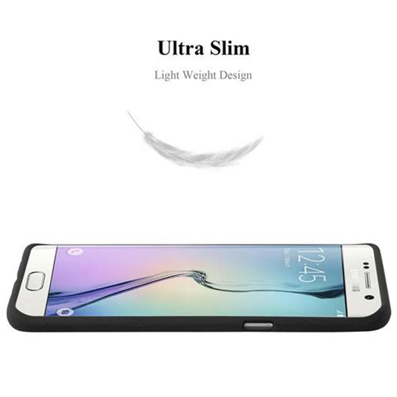 Cadorabo Hülle kompatibel mit Samsung Galaxy S6 EDGE PLUS Schutzhülle aus flexiblem TPU Silikon