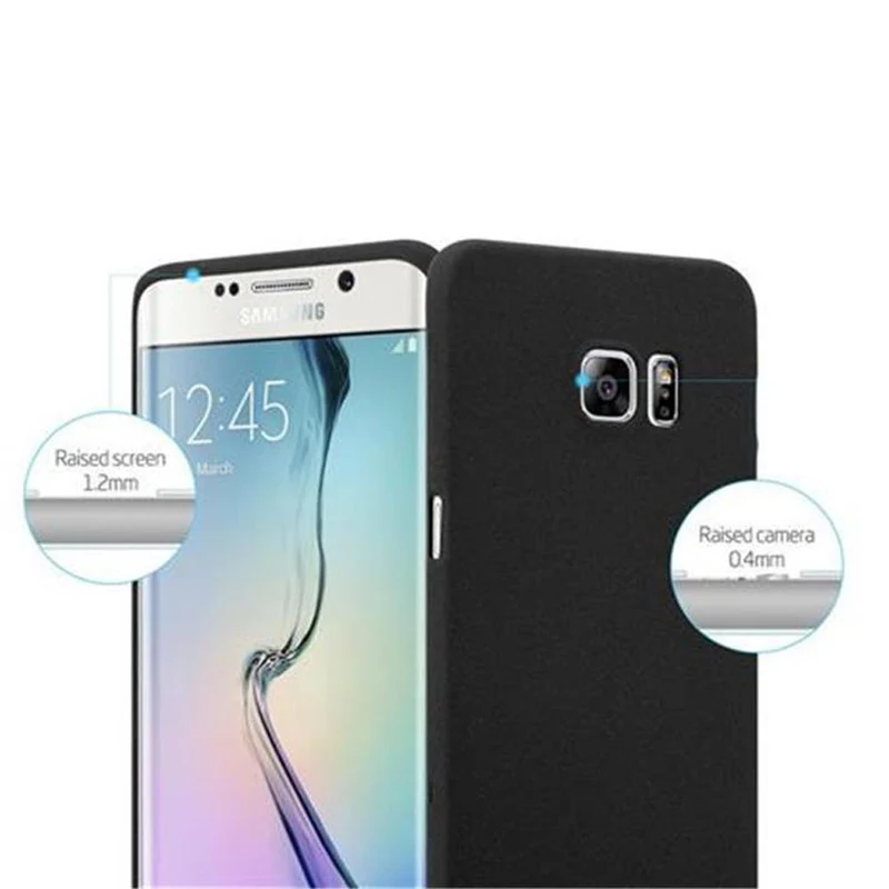Cadorabo Hülle kompatibel mit Samsung Galaxy S6 EDGE PLUS Schutzhülle aus flexiblem TPU Silikon