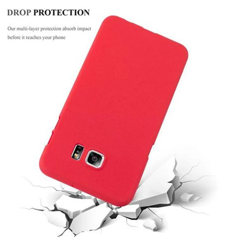 Cadorabo Hülle kompatibel mit Samsung Galaxy S6 EDGE PLUS Schutzhülle aus flexiblem TPU Silikon