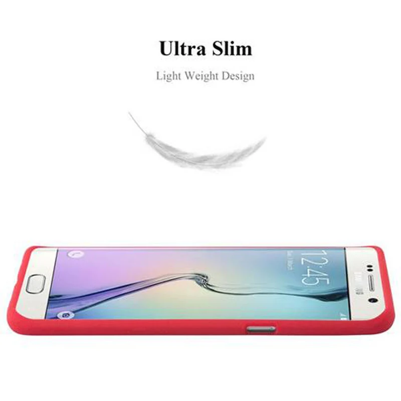 Cadorabo Hülle kompatibel mit Samsung Galaxy S6 EDGE PLUS Schutzhülle aus flexiblem TPU Silikon