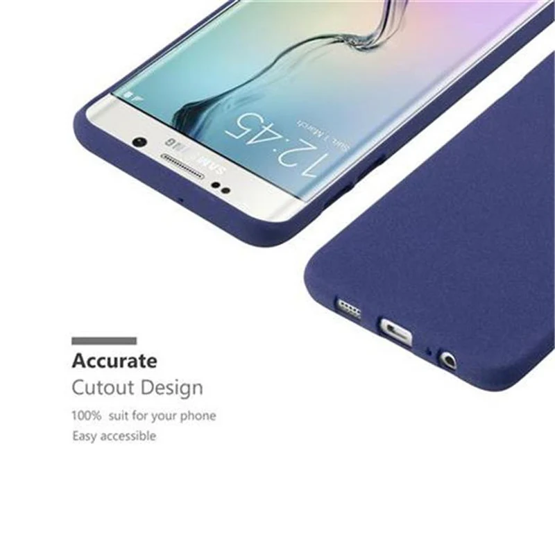 Cadorabo Hülle kompatibel mit Samsung Galaxy S6 EDGE PLUS Schutzhülle aus flexiblem TPU Silikon
