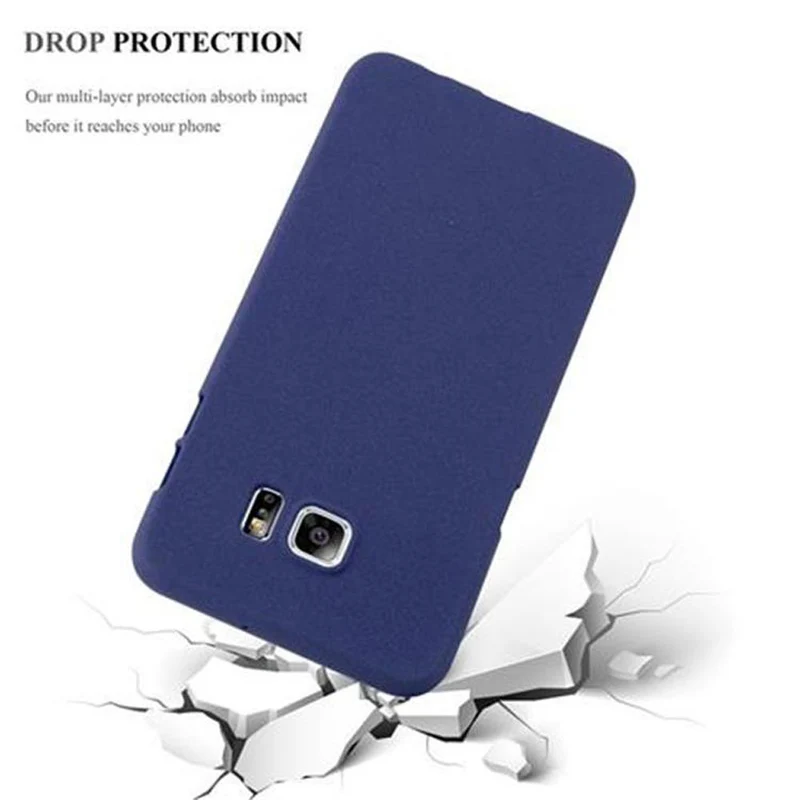 Cadorabo Hülle kompatibel mit Samsung Galaxy S6 EDGE PLUS Schutzhülle aus flexiblem TPU Silikon