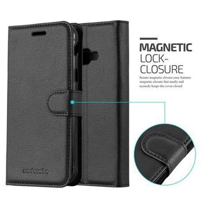 Cadorabo Hülle kompatibel mit Samsung Galaxy XCover 4 / XCover 4s Schutzhülle mit Magnetverschluss, Standfunktion und Kartenfach