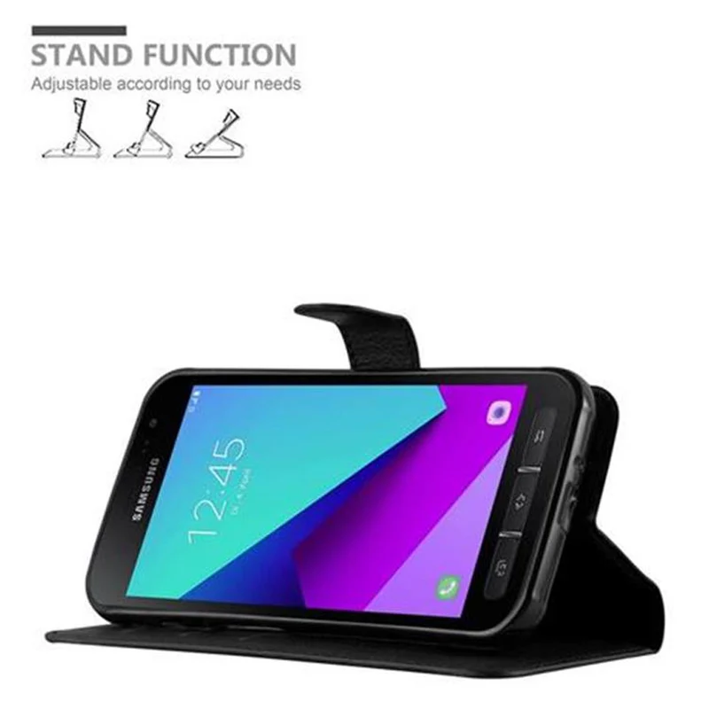 Cadorabo Hülle kompatibel mit Samsung Galaxy XCover 4 / XCover 4s Schutzhülle mit Magnetverschluss, Standfunktion und Kartenfach