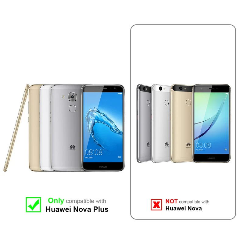 Cadorabo Hülle kompatibel mit Huawei NOVA PLUS Schutzhülle aus flexiblem TPU Silikon