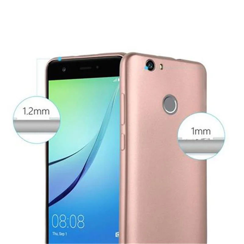 Cadorabo Hülle kompatibel mit Huawei NOVA Schutzhülle aus flexiblem TPU Silikon