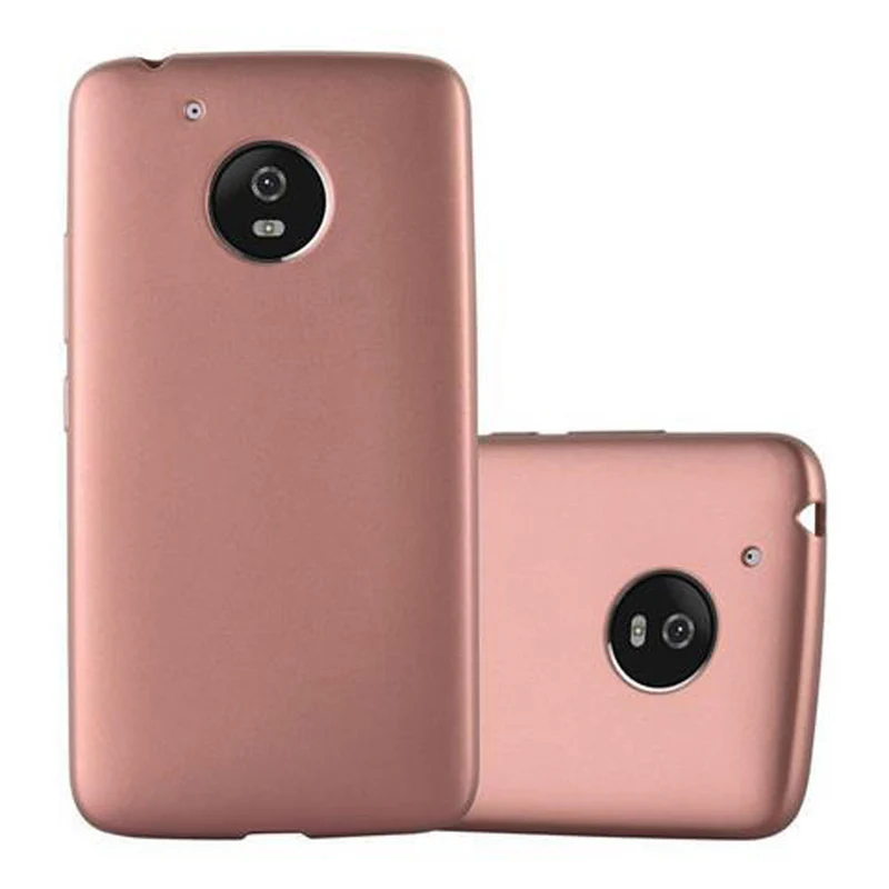 Cadorabo Hülle kompatibel mit Motorola MOTO G5 Schutzhülle aus flexiblem TPU Silikon