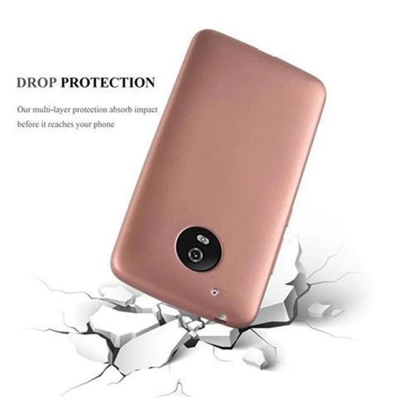 Cadorabo Hülle kompatibel mit Motorola MOTO G5 Schutzhülle aus flexiblem TPU Silikon