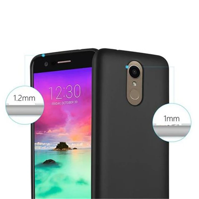 Cadorabo Hülle kompatibel mit LG K10 2017 Schutzhülle aus flexiblem TPU Silikon