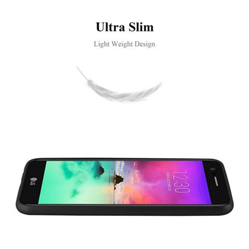 Cadorabo Hülle kompatibel mit LG K10 2017 Schutzhülle aus flexiblem TPU Silikon