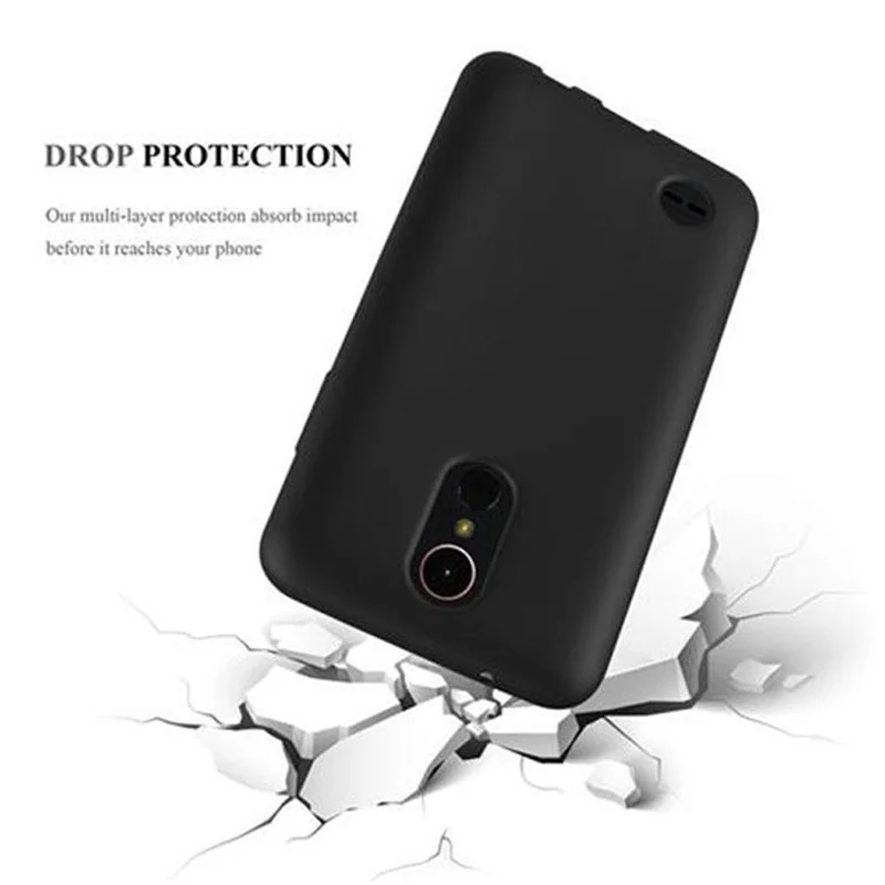 Cadorabo Hülle kompatibel mit LG K10 2017 Schutzhülle aus flexiblem TPU Silikon