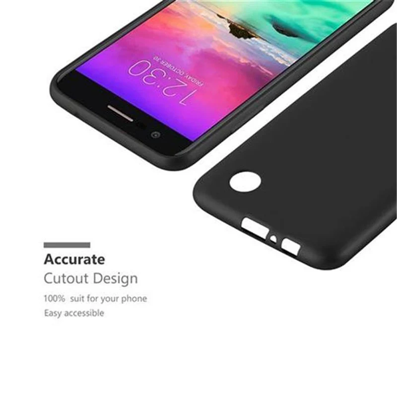 Cadorabo Hülle kompatibel mit LG K10 2017 Schutzhülle aus flexiblem TPU Silikon