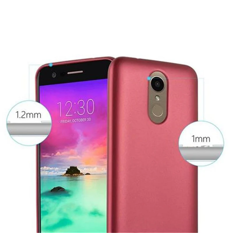 Cadorabo Hülle kompatibel mit LG K10 2017 Schutzhülle aus flexiblem TPU Silikon