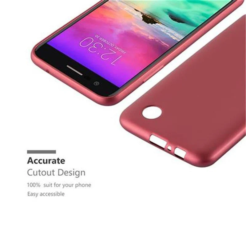 Cadorabo Hülle kompatibel mit LG K10 2017 Schutzhülle aus flexiblem TPU Silikon