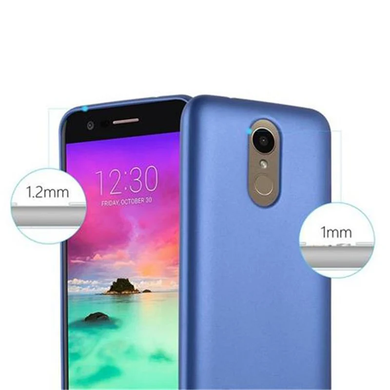 Cadorabo Hülle kompatibel mit LG K10 2017 Schutzhülle aus flexiblem TPU Silikon