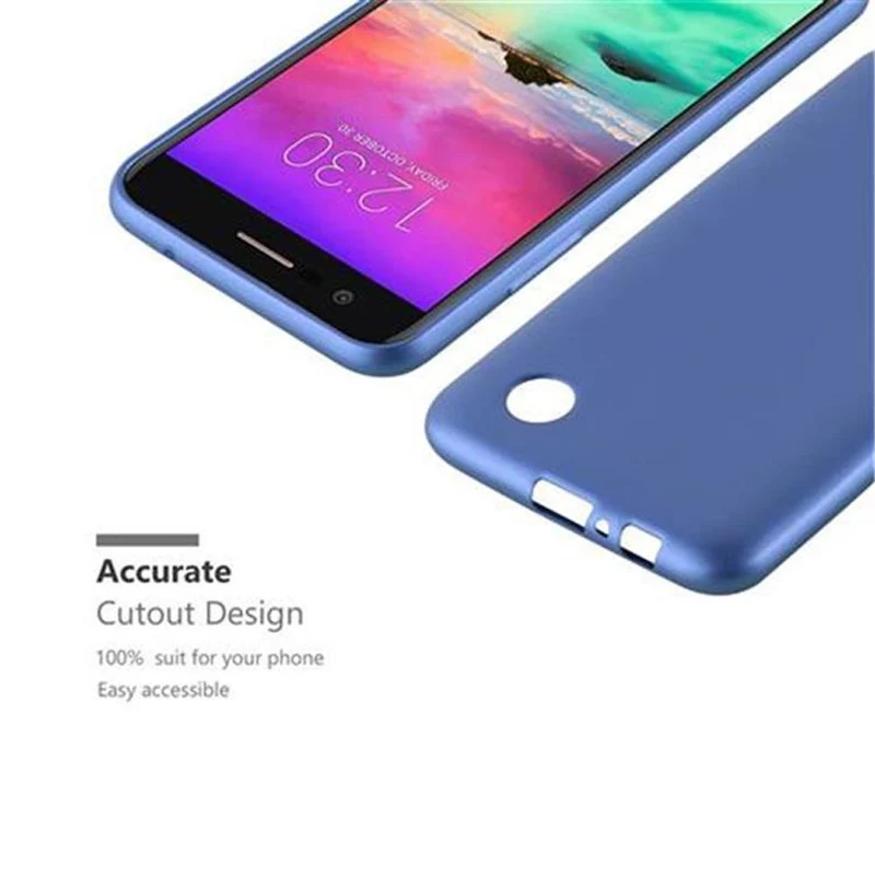 Cadorabo Hülle kompatibel mit LG K10 2017 Schutzhülle aus flexiblem TPU Silikon
