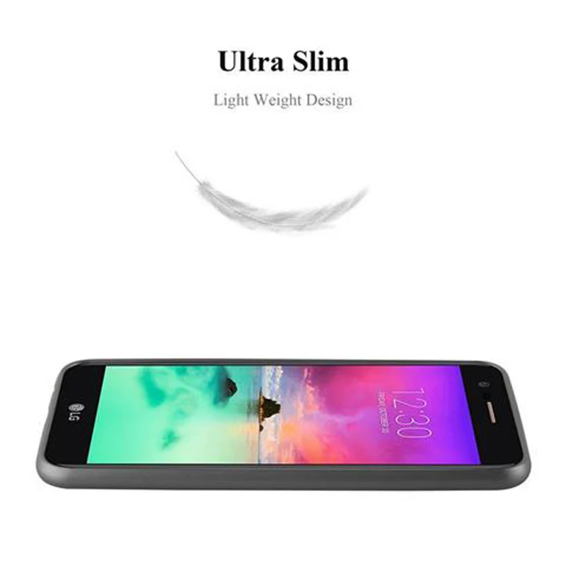 Cadorabo Hülle kompatibel mit LG K10 2017 Schutzhülle aus flexiblem TPU Silikon