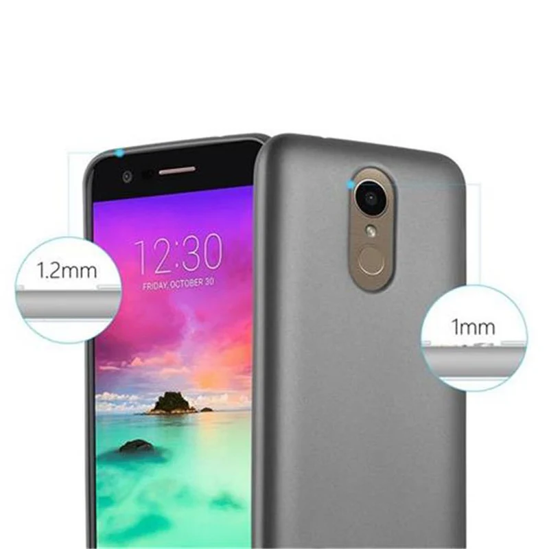 Cadorabo Hülle kompatibel mit LG K10 2017 Schutzhülle aus flexiblem TPU Silikon