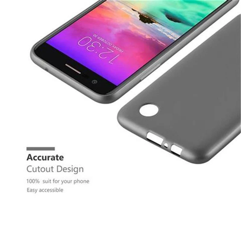 Cadorabo Hülle kompatibel mit LG K10 2017 Schutzhülle aus flexiblem TPU Silikon