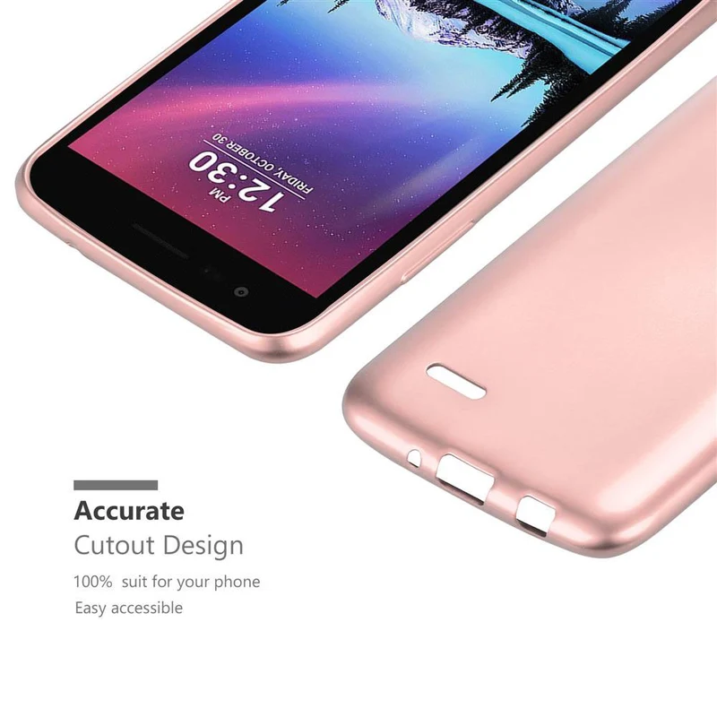 Cadorabo Hülle kompatibel mit LG K4 2017 Schutzhülle aus flexiblem TPU Silikon