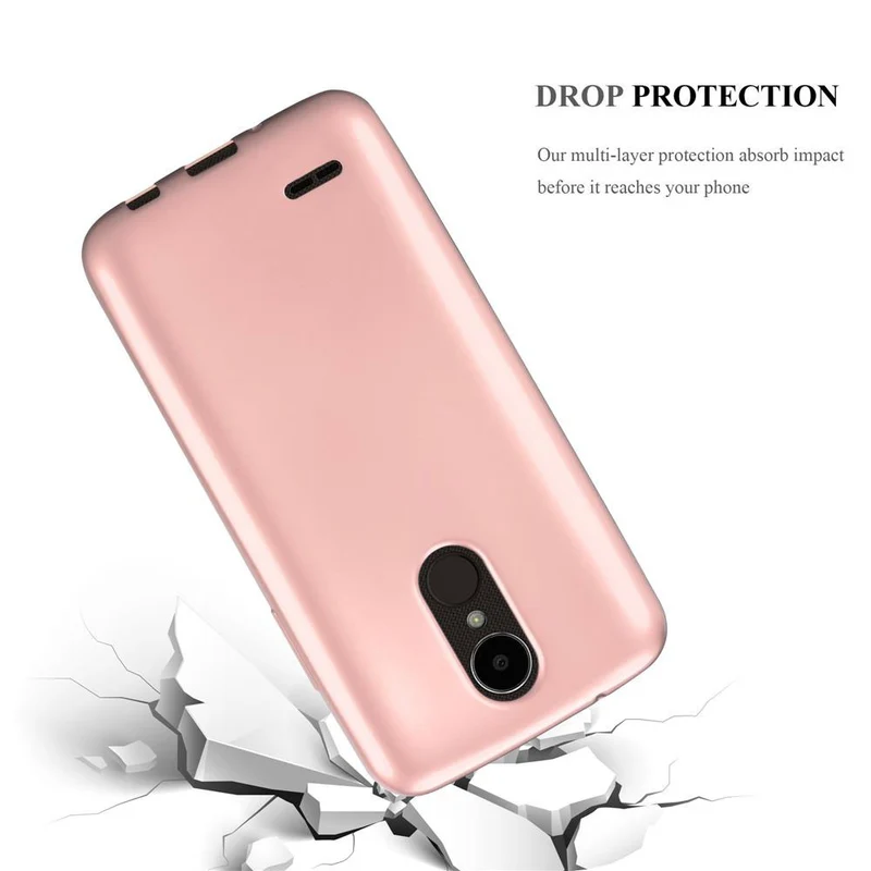 Cadorabo Hülle kompatibel mit LG K4 2017 Schutzhülle aus flexiblem TPU Silikon