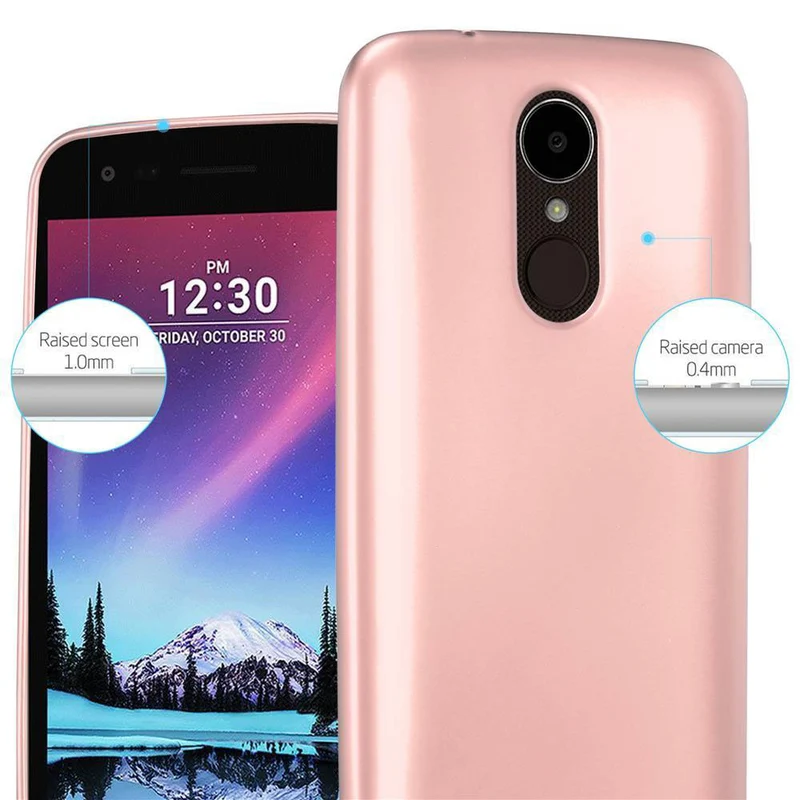 Cadorabo Hülle kompatibel mit LG K4 2017 Schutzhülle aus flexiblem TPU Silikon