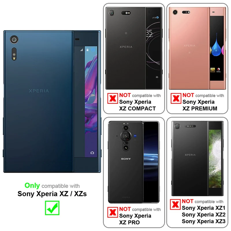 Cadorabo Hülle kompatibel mit Sony Xperia XZ / XZs Schutzhülle aus flexiblem TPU Silikon